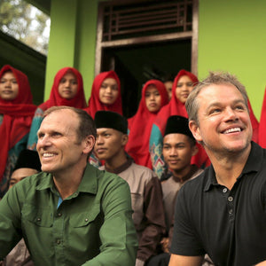 10$ donation to Water.org - Provides a lasting access to safe water for one person in the developing world. - AQUAOVO